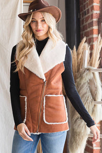 WESTERN FAUX SUEDE WINTER VEST