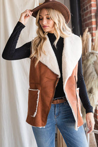 WESTERN FAUX SUEDE WINTER VEST