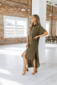 Basin Loose Shirt Dress