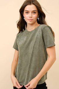 Provo Embroidered Graphic T Shirt