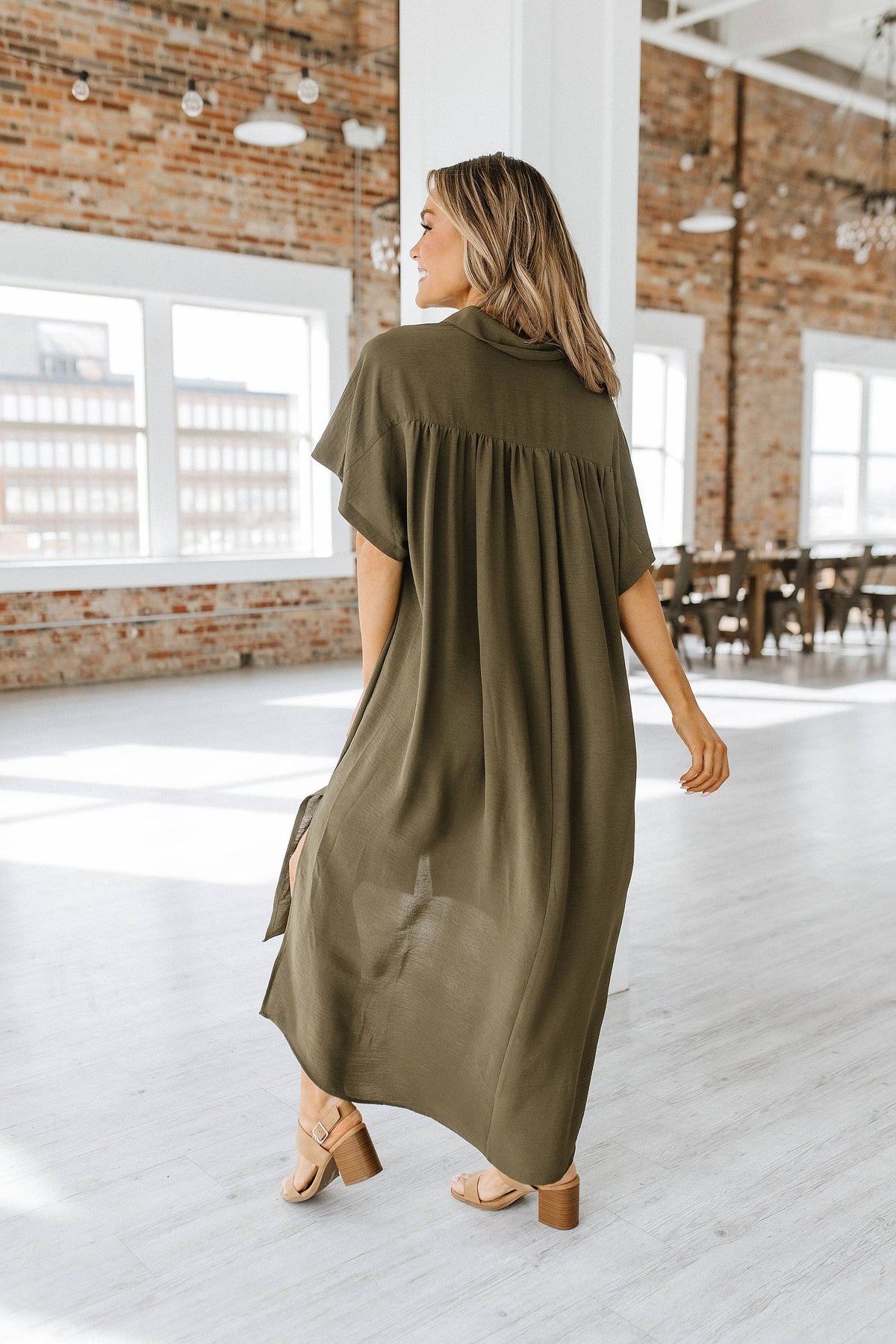 Basin Loose Shirt Dress