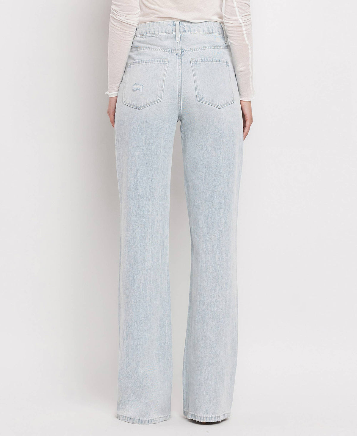 90'S VINTAGE SUPER HIGH RISE FLARE JEANS V2478