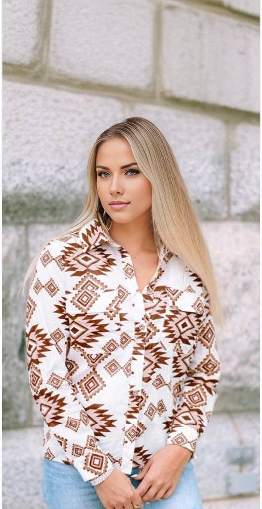 Lipan Aztec Button Down