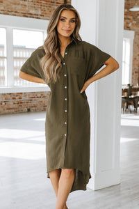 Basin Loose Shirt Dress