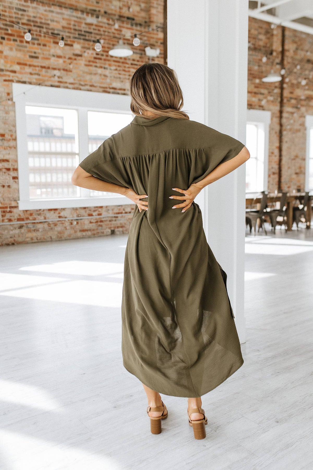 Basin Loose Shirt Dress