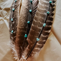 Hat Band Turkey Feather