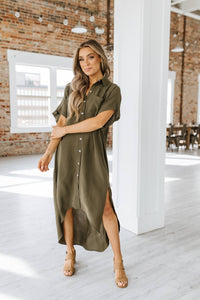 Basin Loose Shirt Dress