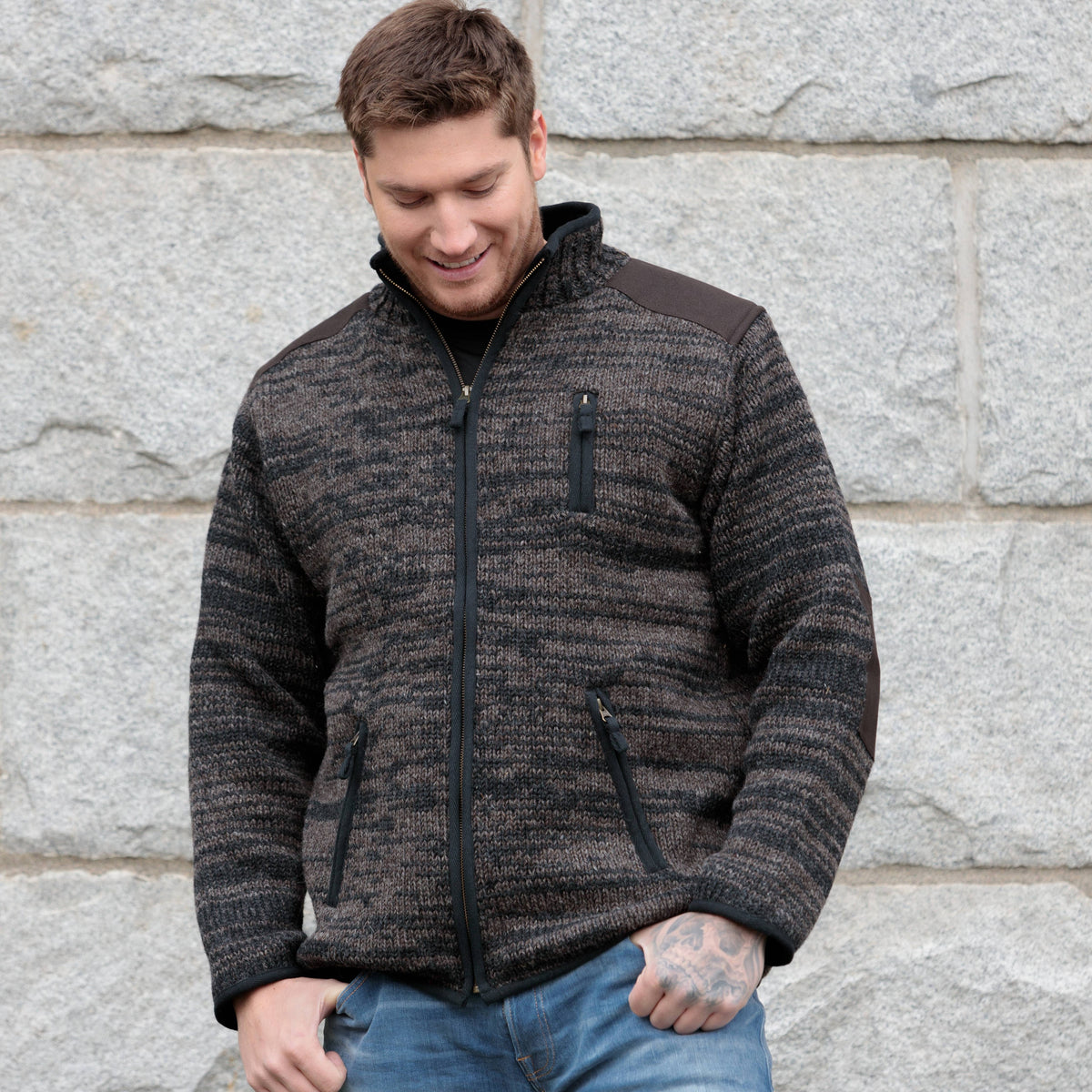 Oxford - men's wool knit jacket