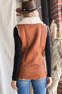 WESTERN FAUX SUEDE WINTER VEST