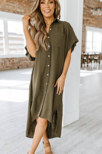 Basin Loose Shirt Dress