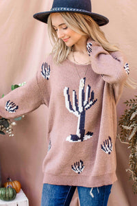 Cactus Long Sleeve Sweater