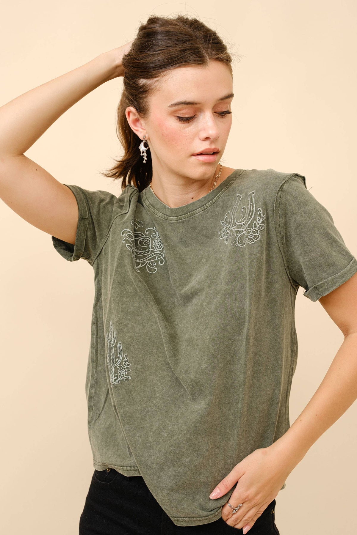 Provo Embroidered Graphic T Shirt