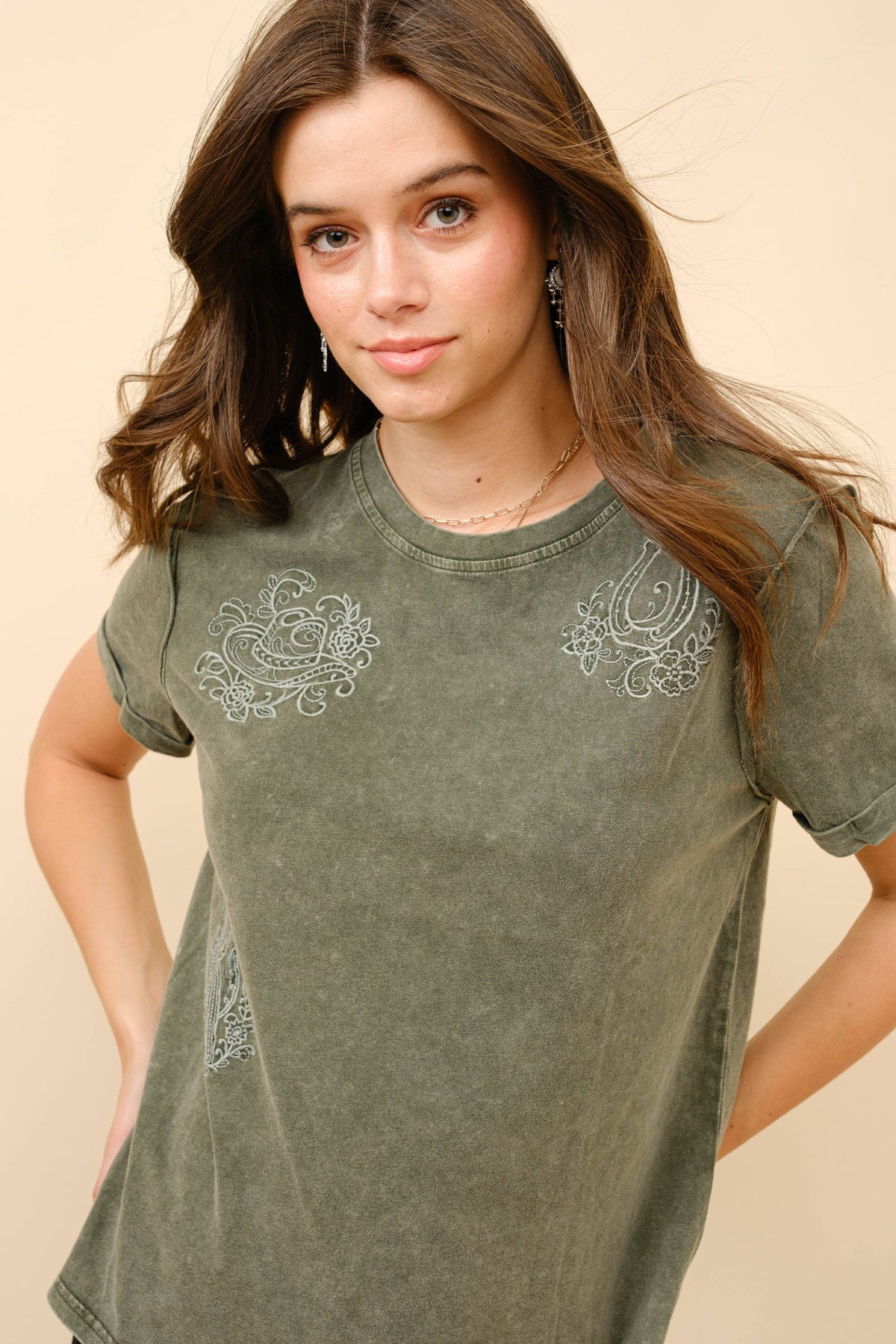 Provo Embroidered Graphic T Shirt